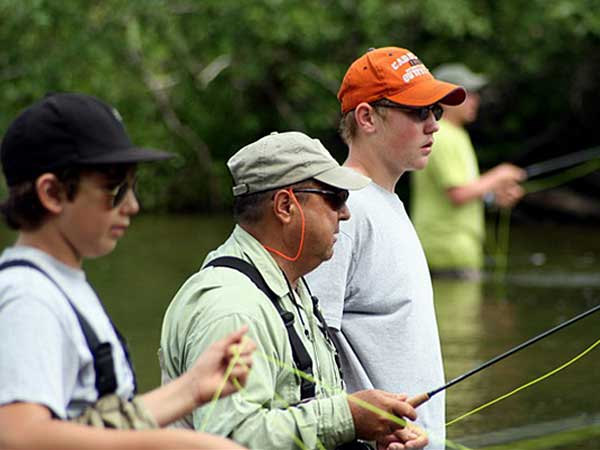 Fly fishing school in Maine at Weatherby's