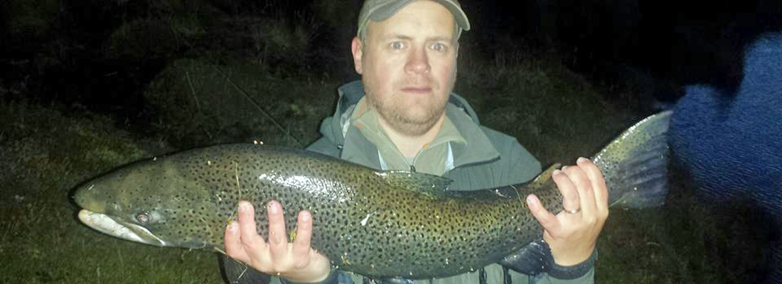Huge sea run brown trout in Iceland