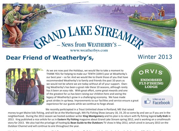 2013 Weatherby's Winter Newsletter 