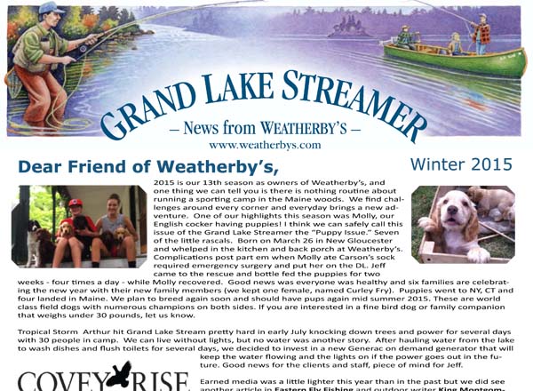 2015 Weatherby's Winter Newsletter 