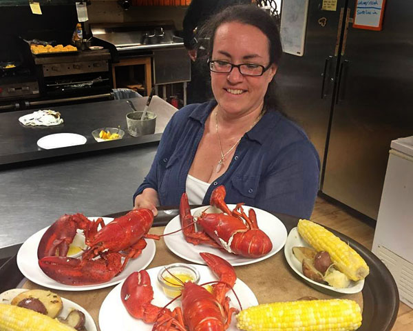 Lobster night at Maine Fishing Lodge