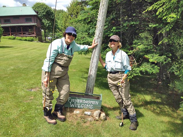 Women at a Fly Fishing School in Maine