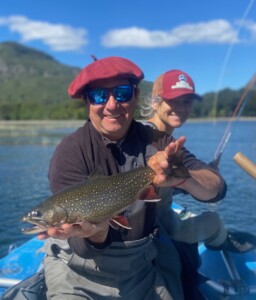 fly fishing, argentina, brook trout